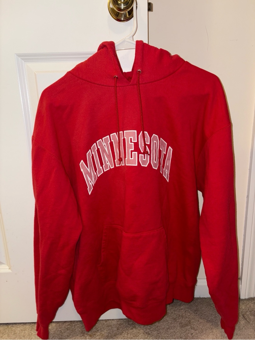 Minnesota Red Pullover Hoodie Sweatshirt